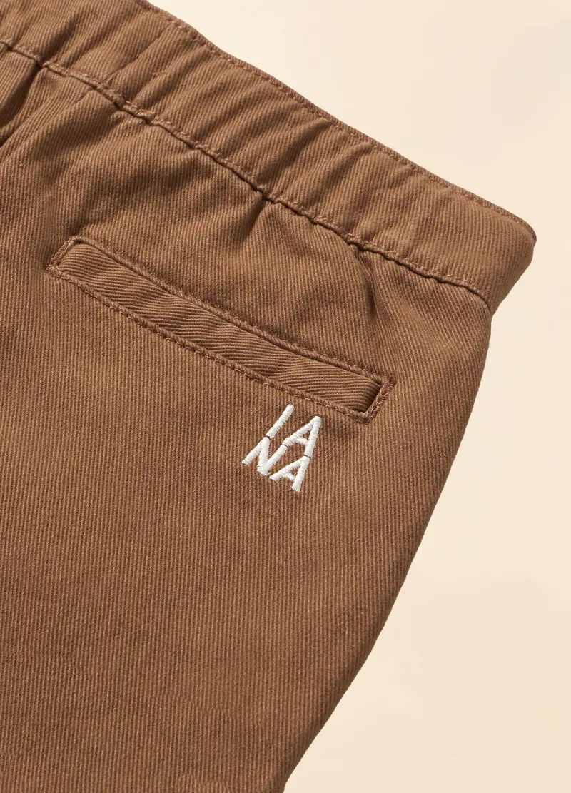 Pantaloni In Twill Di Cotone Stretch Iana Neonato, Bambino, Marrone cioccolato miniatura 2