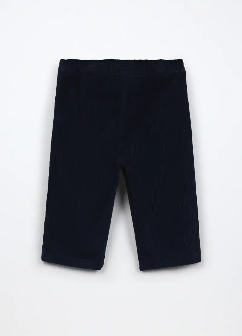Pantaloni In Velluto A Coste Neonato, Bambino, Blu scuro miniatura 2
