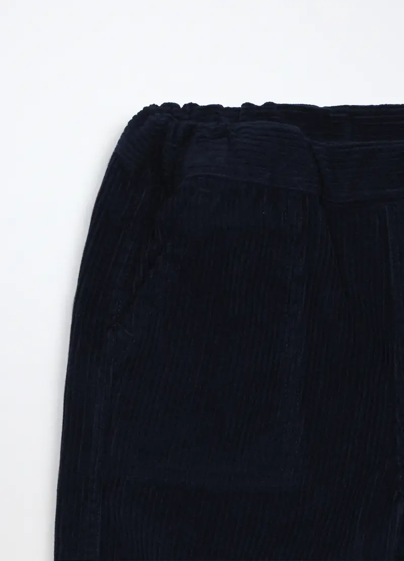 Pantaloni In Velluto A Coste Neonato, Bambino, Blu scuro miniatura 3