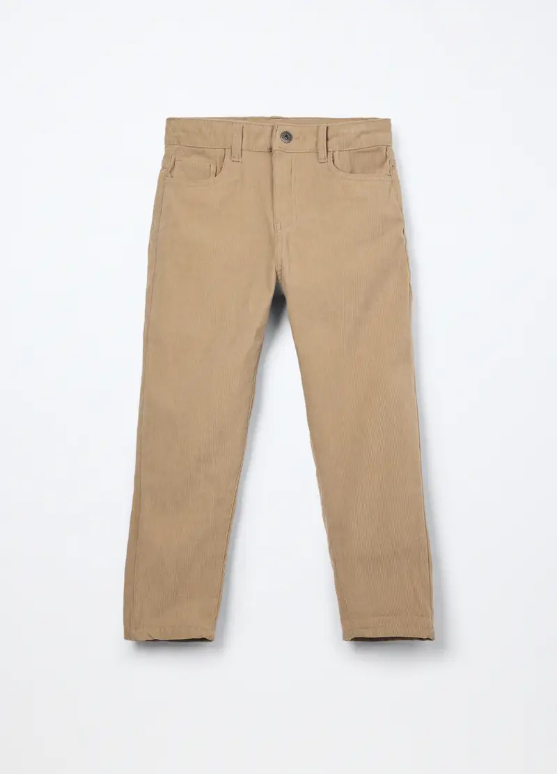 Pantaloni In Velluto A Coste Ragazzo, Bambino, Beige chiaro
