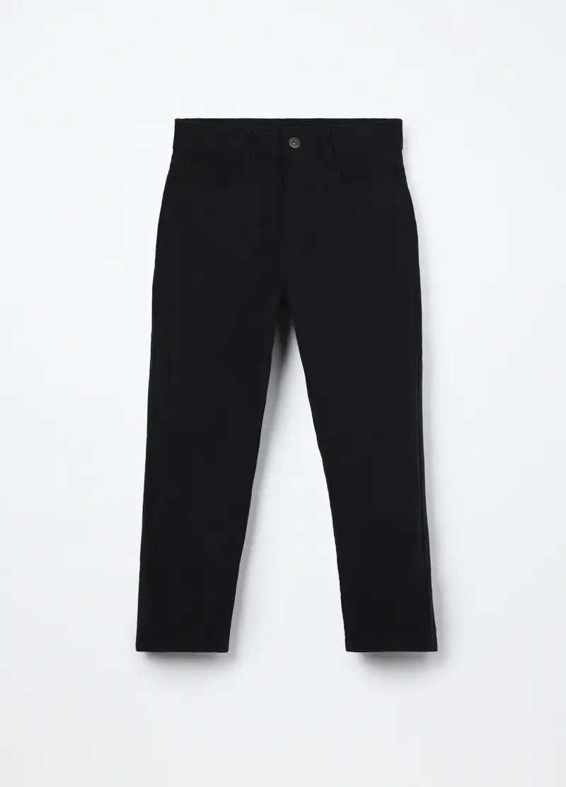 Pantaloni In Velluto A Coste Ragazzo, Bambino, Nero