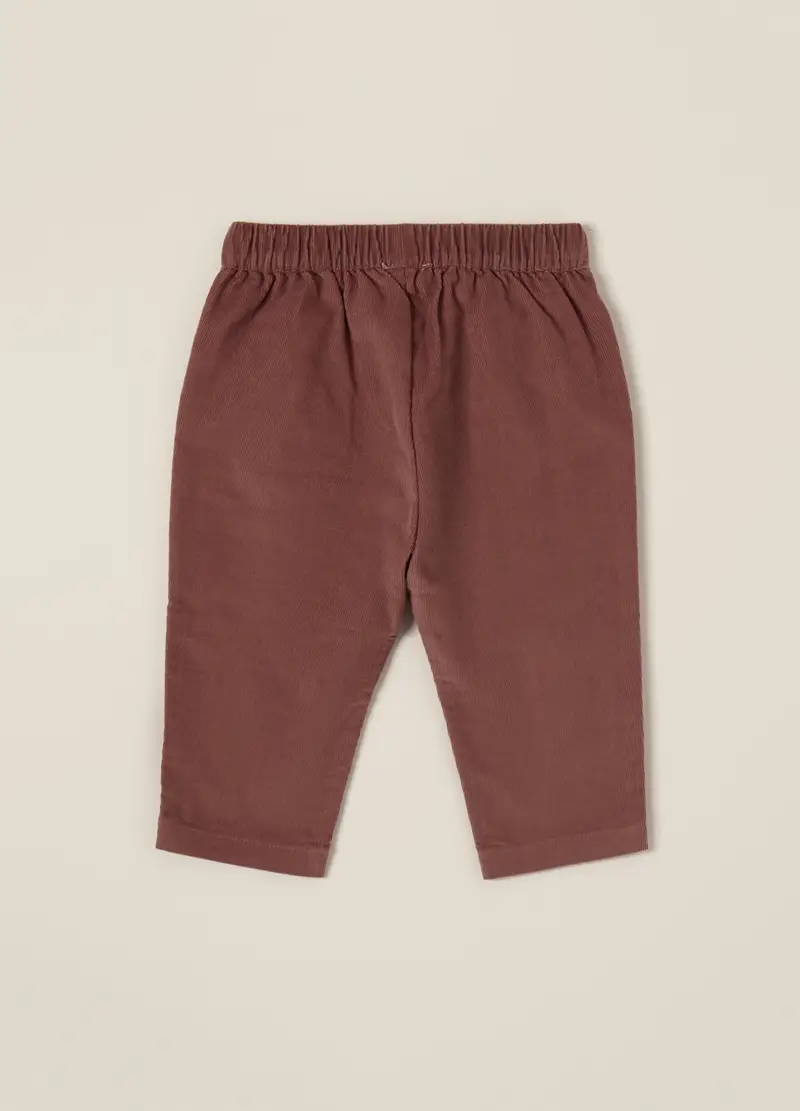 Pantaloni Rosa In Velluto A Coste Per Bambina, Neonata, Rosa polveroso miniatura 2