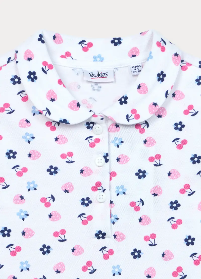 Blukids Polo Bambina Bianco 4318328 miniatura 3