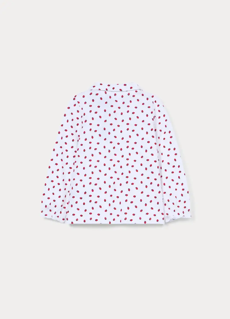 Blukids Polo Bambina Bianco 4320202 miniatura 2