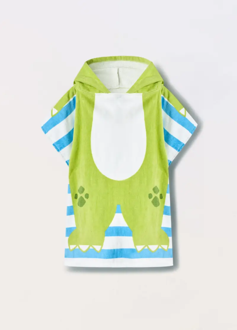 Blukids, Poncho Da Spiaggia Neonato, Verde chiaro, Taglia: T.U