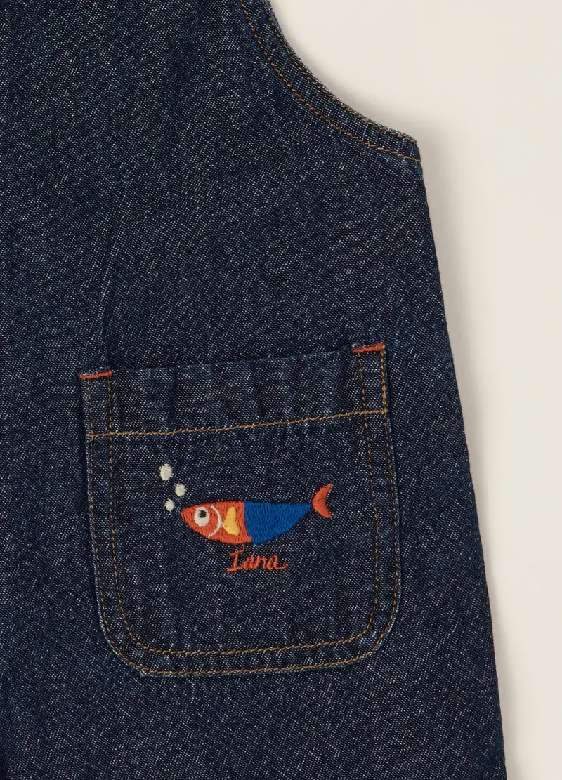 Blukids Salopette Neonato Blu 4350401 miniatura 3