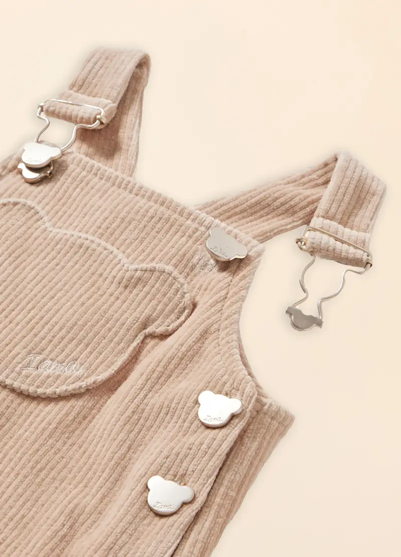 Blukids Salopette Neonato Beige 3005565 miniatura 2