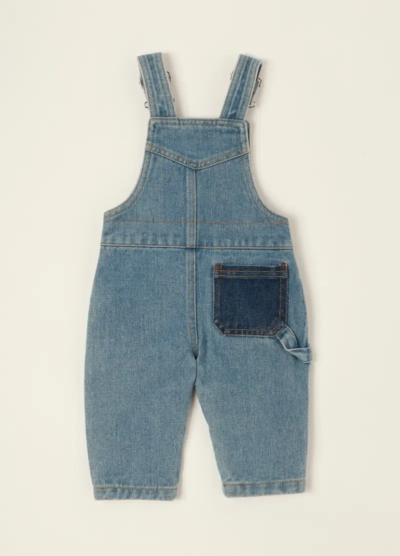 Blukids Salopette Neonato Denim 4287388 miniatura 2