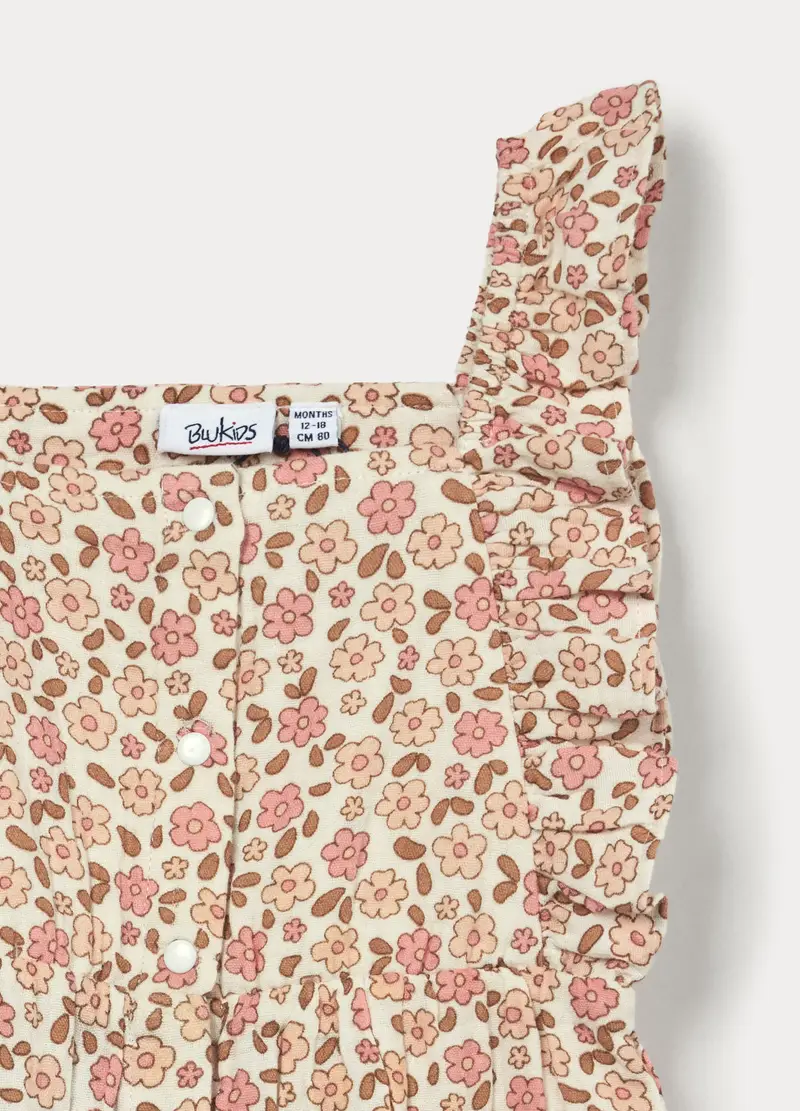 Blukids Salopette Bambina Bianco 4320358 miniatura 3