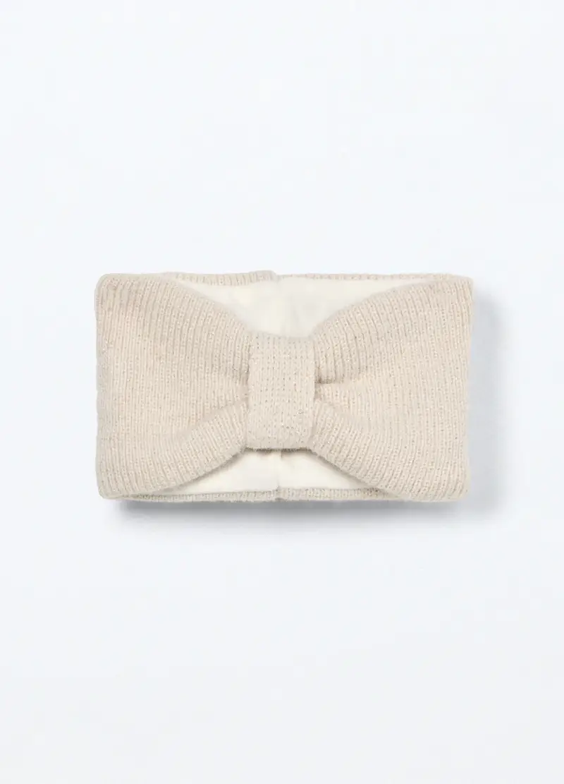 Scaldacollo Tricot Neonata, Bianco panna, .U