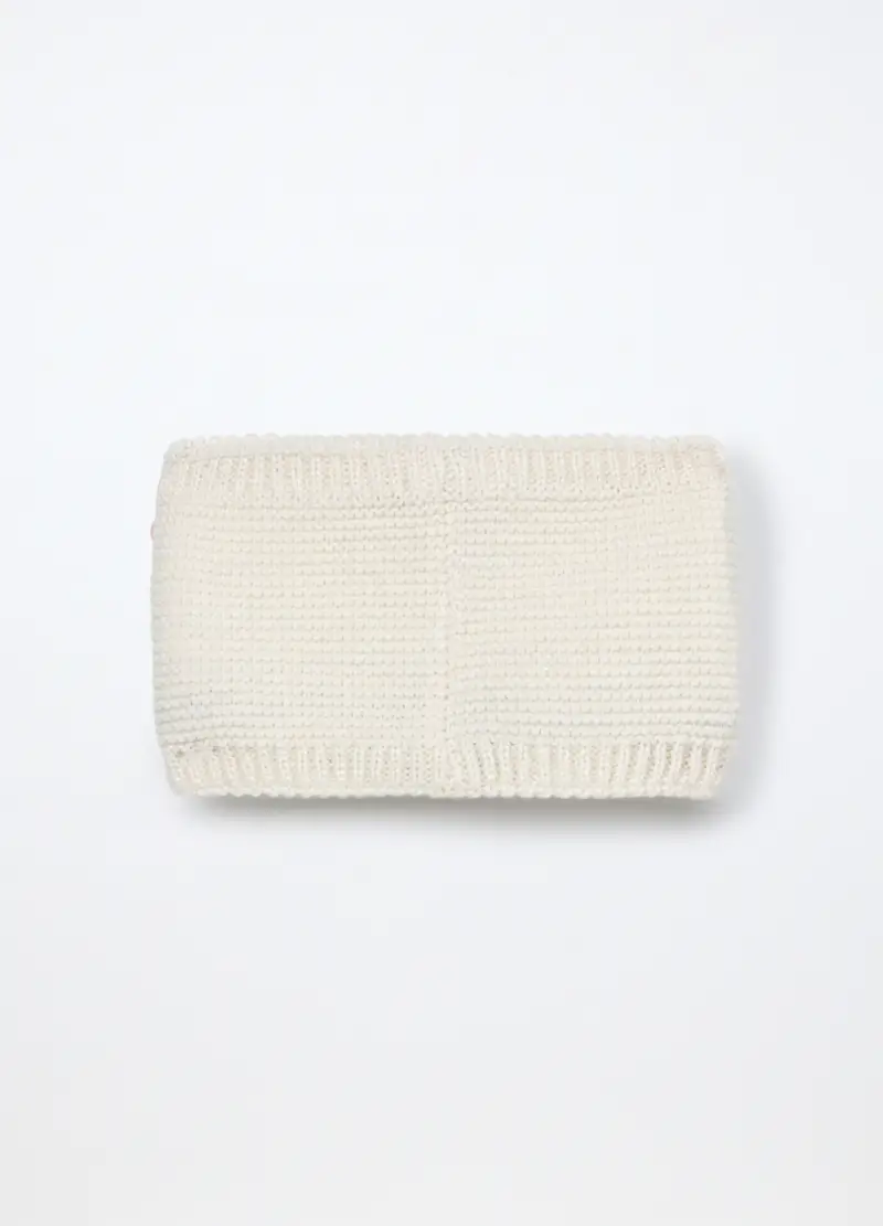 Scaldacollo Tricot Neonata, Bianco, .U miniatura 2