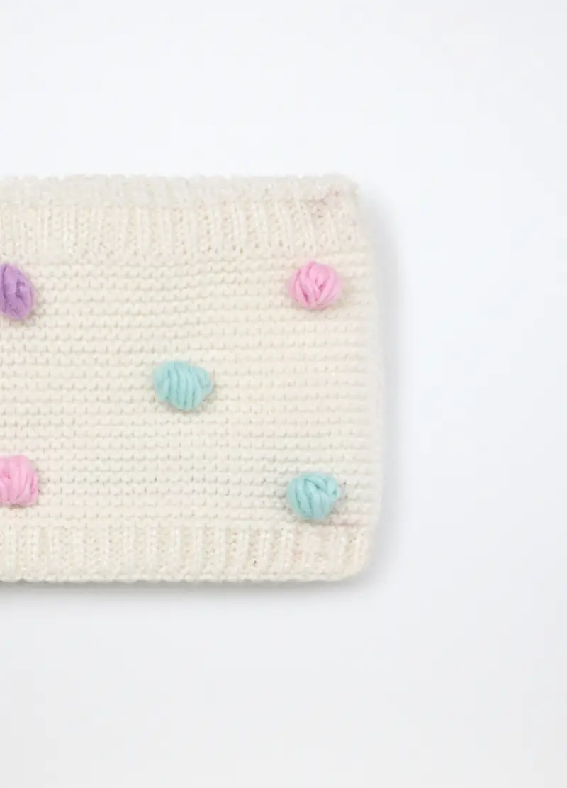 Scaldacollo Tricot Neonata, Bianco, .U miniatura 3