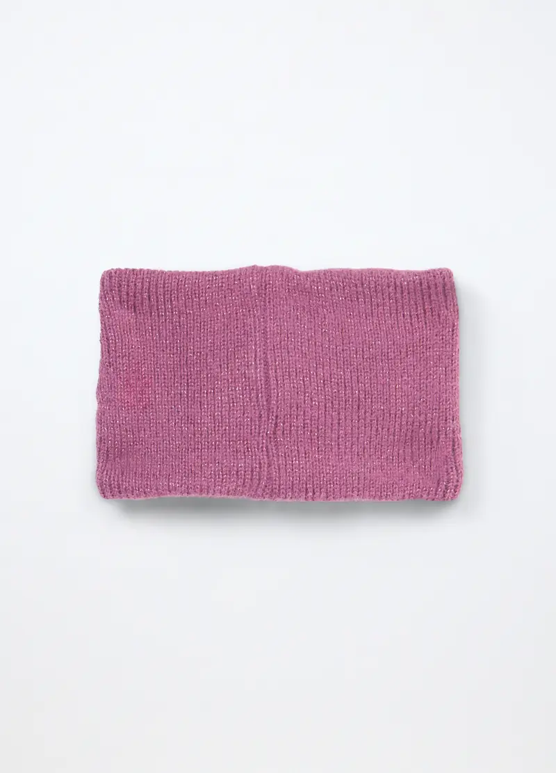 Scaldacollo Tricot Neonata, Viola malva, .U miniatura 2