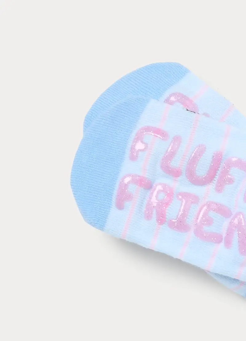 , Scarpine Antiscivolo In Spugna, Bambina, Azzurro chiaro miniatura 3