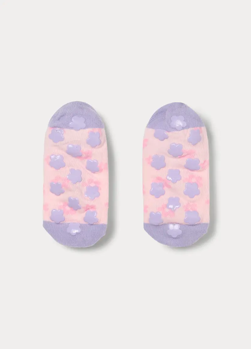 Scarpine Antiscivolo In Spugna, Bambina, Rosa/Viola miniatura 2