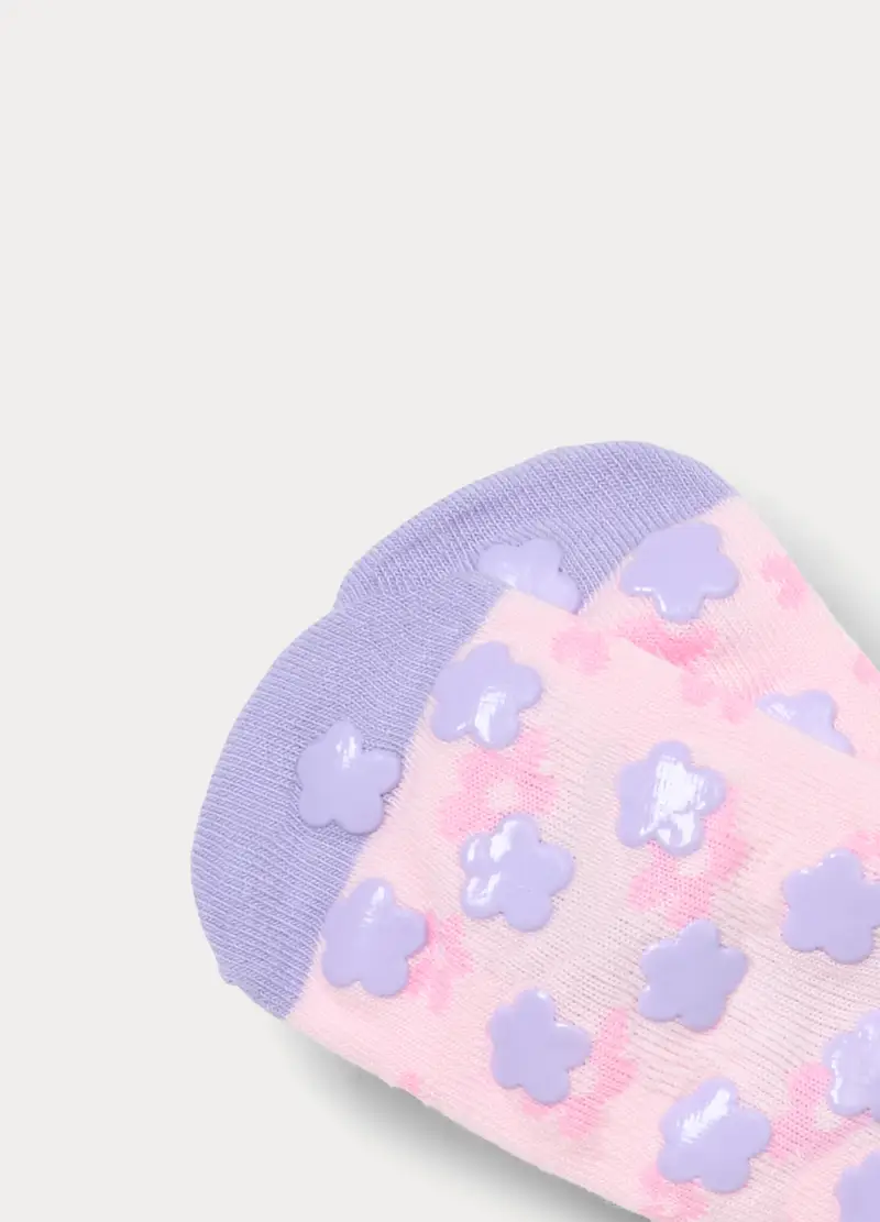 Scarpine Antiscivolo In Spugna, Bambina, Rosa/Viola miniatura 3