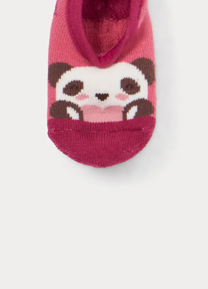 Scarpine Antiscivolo In Spugna, Neonata, Rosa scuro miniatura 3