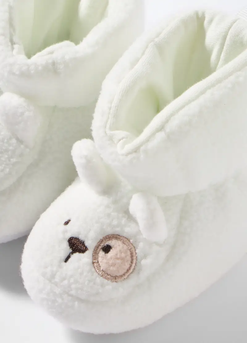 Scarpine Con Ricami, Unisex, Bianco, .U miniatura 2