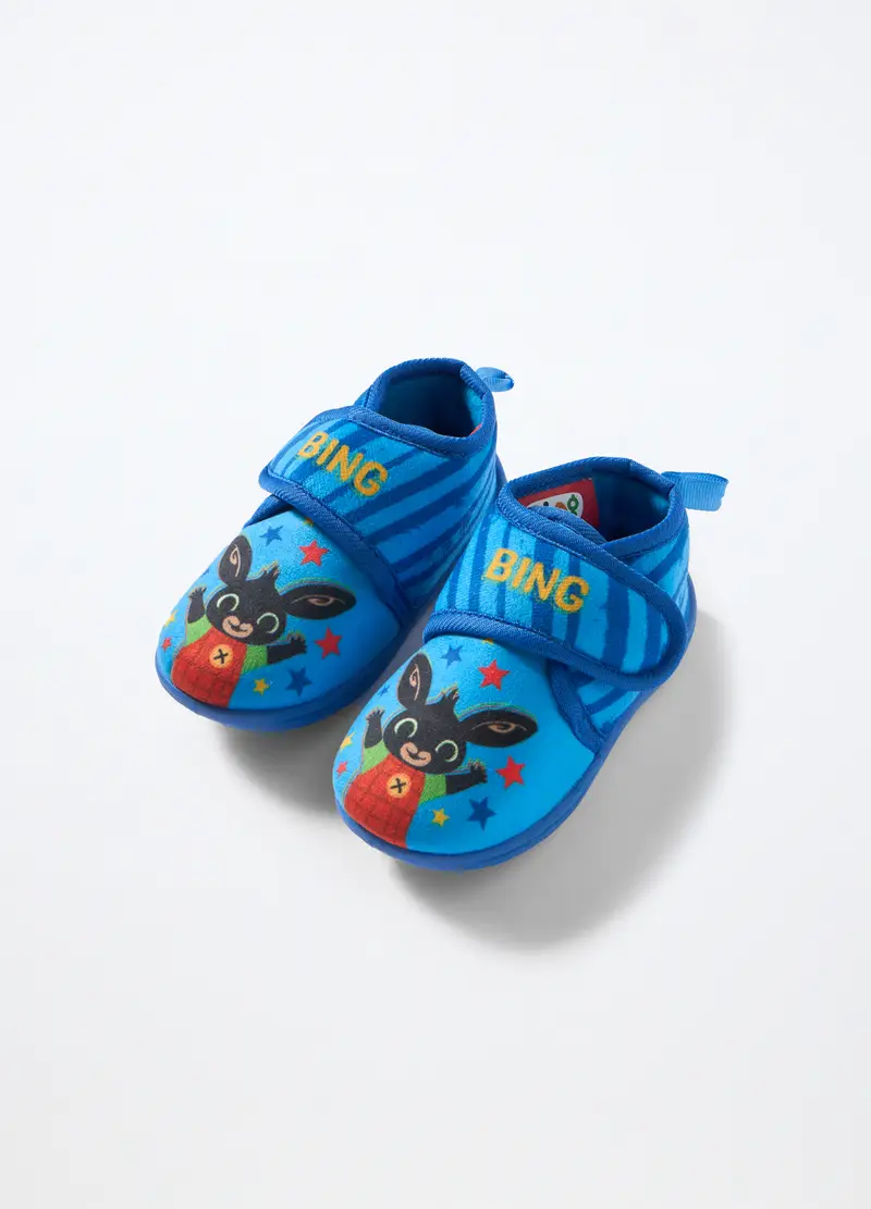 Scarpine Con Stampa Bing, Unisex, Azzurro cielo