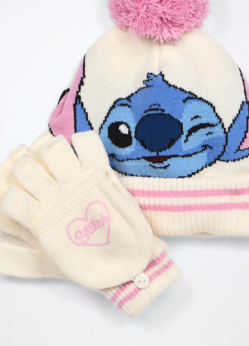 Set Berretto + Sciarpa Tricot, Bambina, Bianco panna miniatura 3