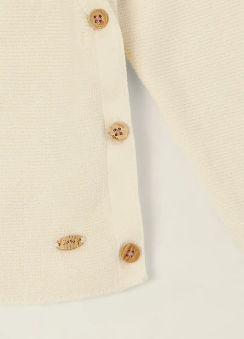 Set Bianco E Rosa In Puro Cotone, Neonata, Beige/Rosa miniatura 3