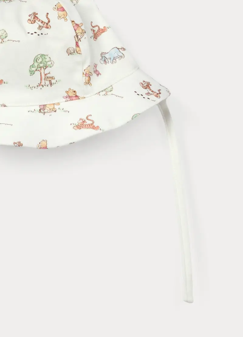 Set Disney Berretto + Scarpine In Interlock Di Puro Cotone Neonato, Verde chiaro, U miniatura 2