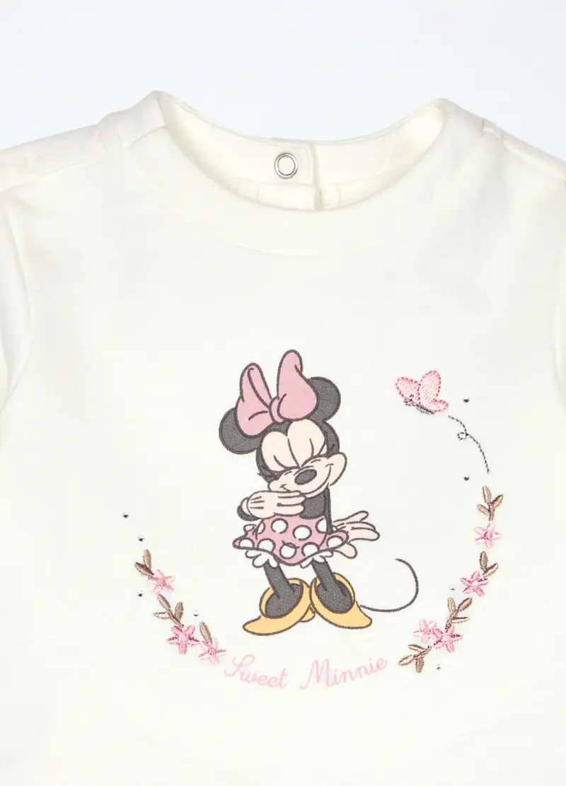 Set Disney In Cotone Fleece Neonata, Rosa pastello miniatura 3
