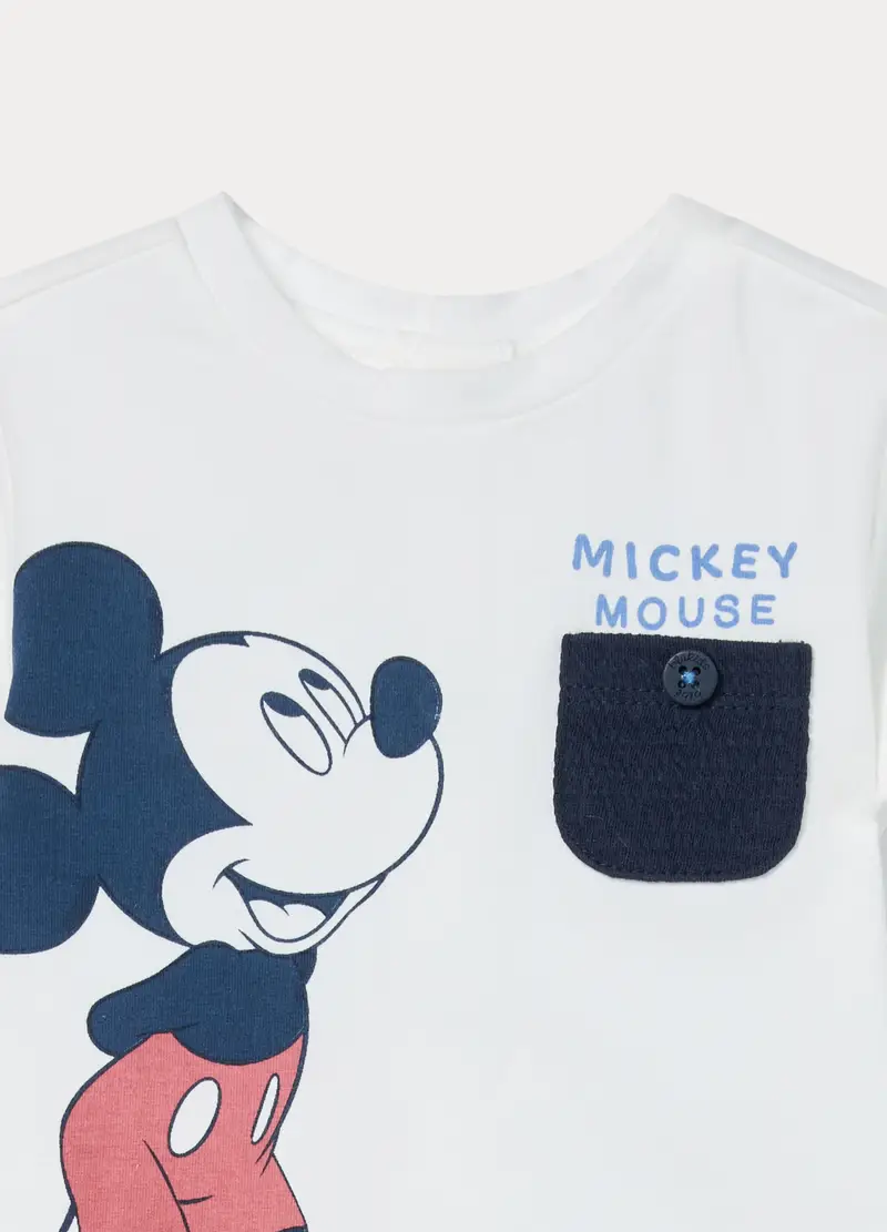 Set Disney In Punto Milano Misto Cotone Neonato, Blu scuro miniatura 3
