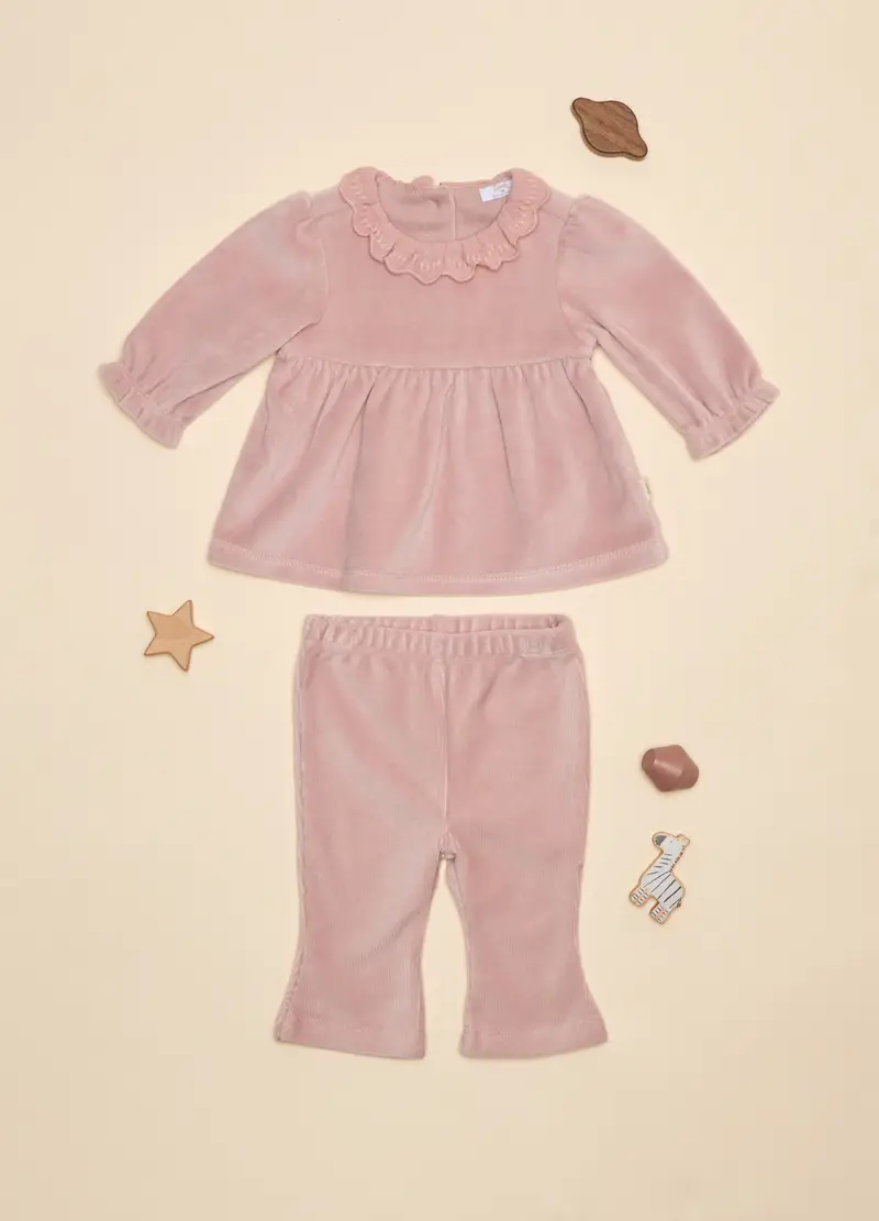 Set In Ciniglia, Neonata, Rosa pastello