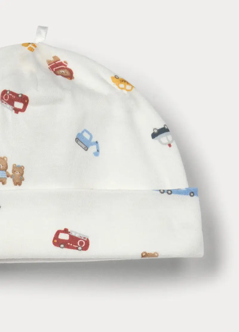 Set In Interlock Di Puro Cotone Neonata, Bianco, U miniatura 2