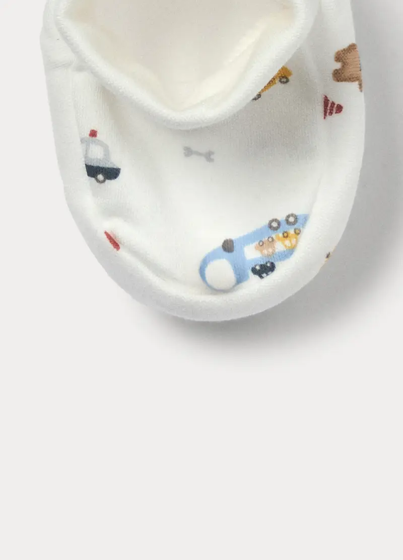 Set In Interlock Di Puro Cotone Neonata, Bianco, U miniatura 3