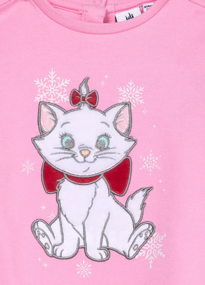 Set In Interlock Di Puro Cotone Neonata, Rosa pastello miniatura 3