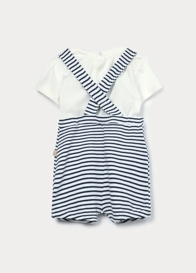 Set In Puro Cotone Neonato, Blu navy miniatura 2