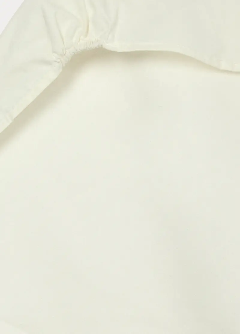 Set Lenzuola Culla In Puro Cotone, Unisex, Bianco/Marrone, U miniatura 2