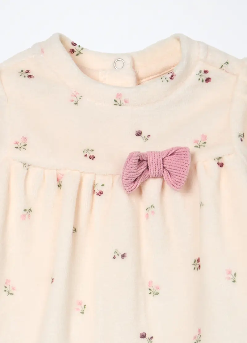 Set Misto Cotone Velour Neonata, Rosa scuro miniatura 3