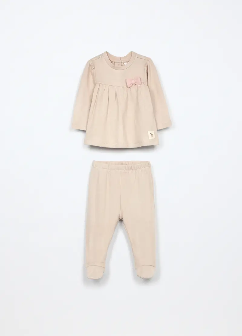 Blukids, Set Misto Viscosa Neonata, Beige chiaro, Taglia: 1-3