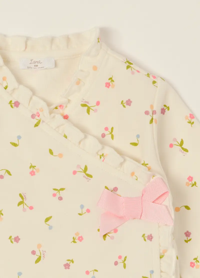 Set Neonata In Cotone Organico Multicolor, Beige miniatura 3