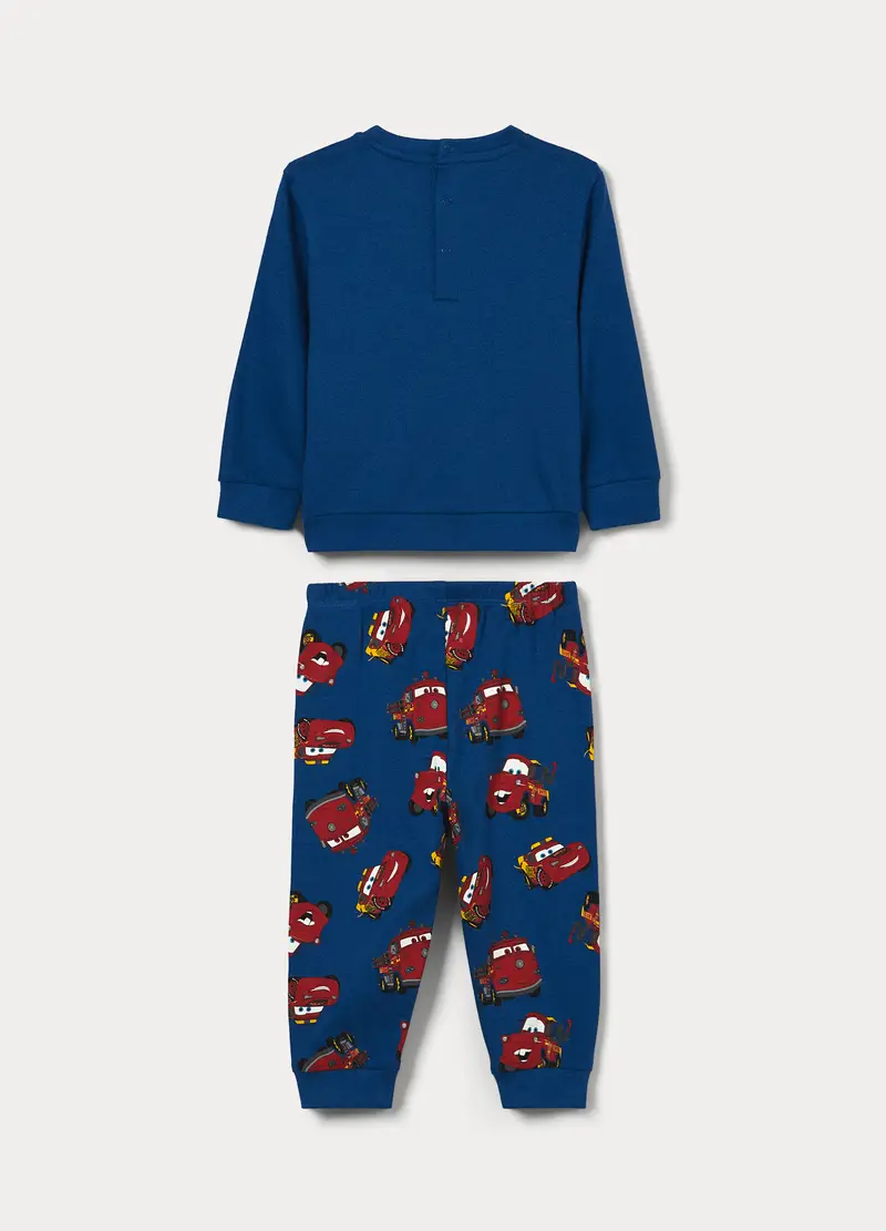 Set Pigiama Disney In Interlock Di Puro Cotone, Neonato, Blu scuro miniatura 2