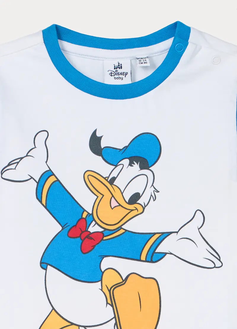 Set Pigiama Disney In Jersey Di Puro Cotone, Neonato, Azzurro cielo miniatura 3
