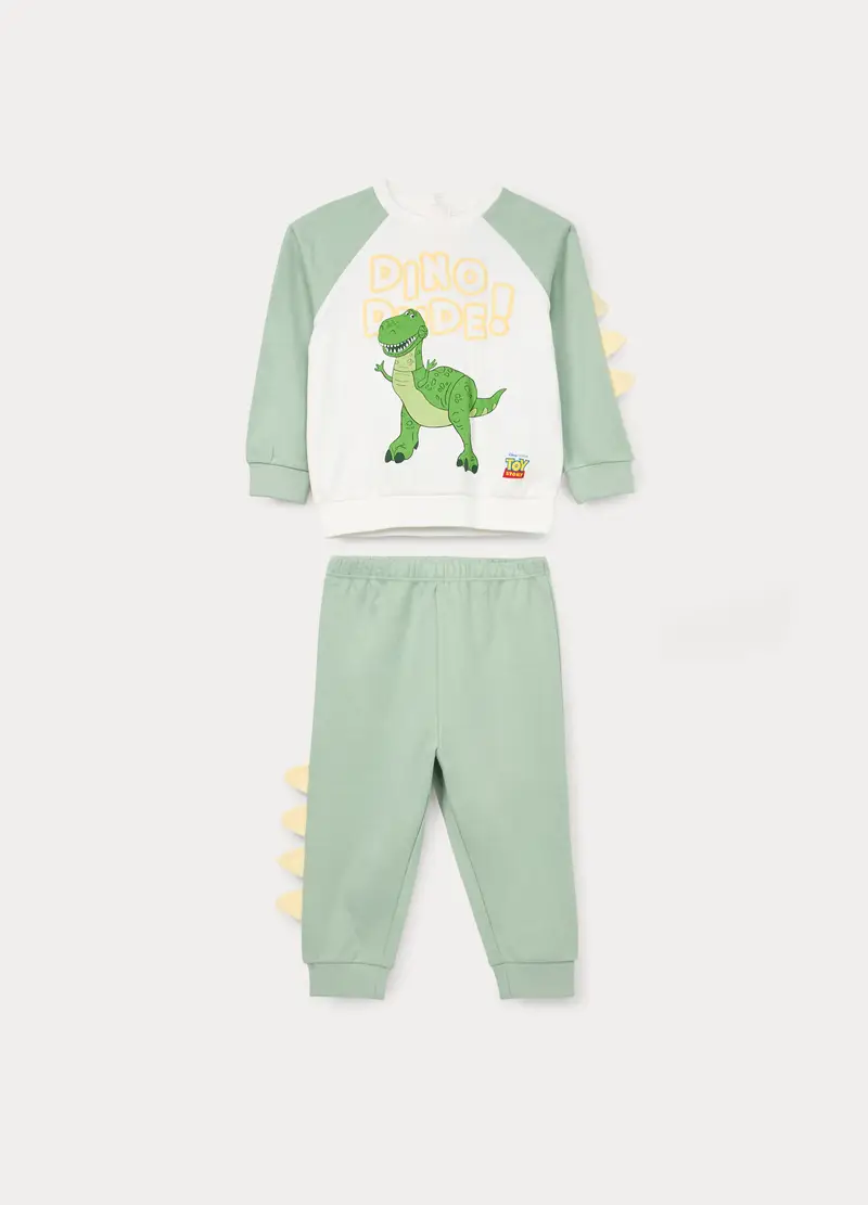 Set Pigiama In Interlock Di Puro Cotone, Neonato, Verde chiaro