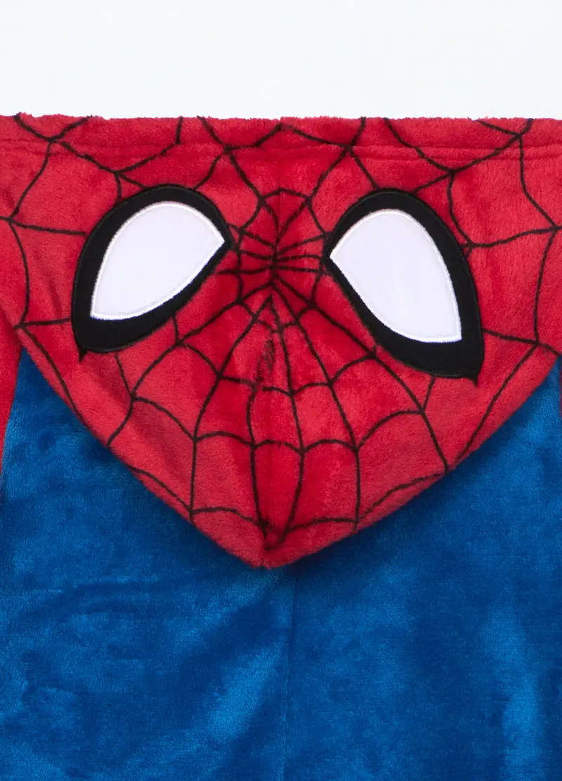 Set Pigiama Intero In Coral Fleece Bambino, Rosso aragosta miniatura 3