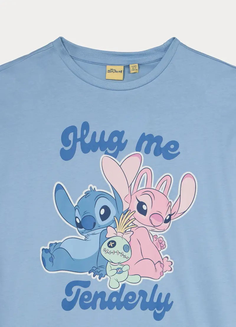 Set Pigiama Lungo Disney In Jersey Di Puro Cotone Ragazza, Bambina, Azzurro chiaro miniatura 3