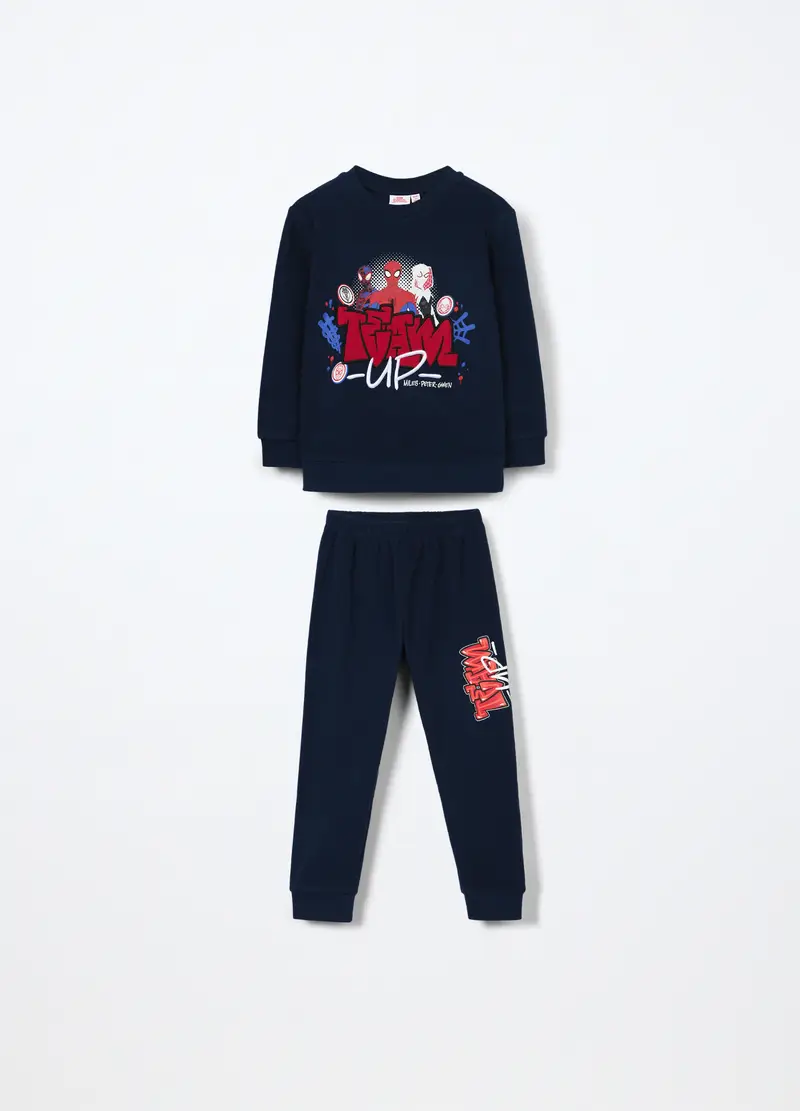 Set Pigiama Lungo In Pile Bambino, Blu Bluette