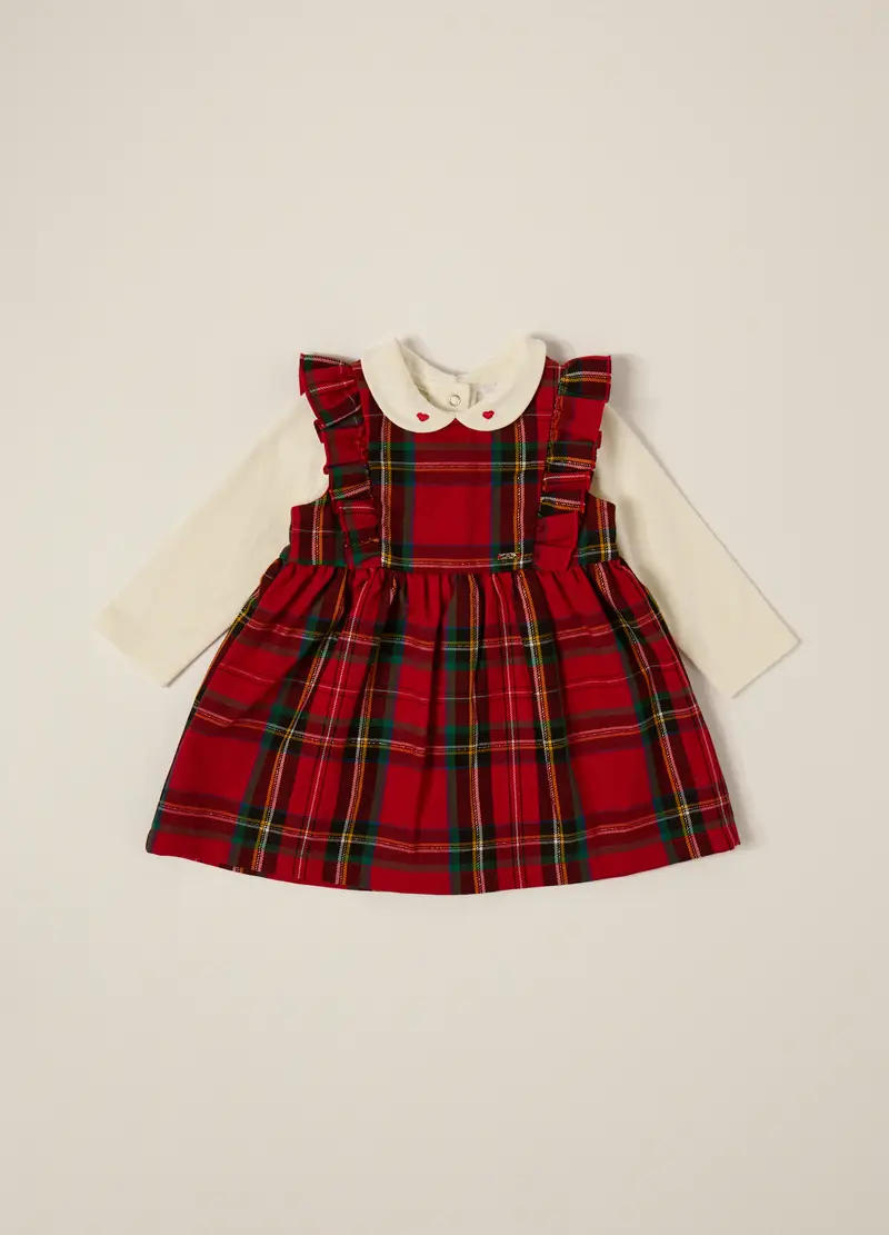 Set Rosso E Bianco Per Neonata, Bianco/Rosso