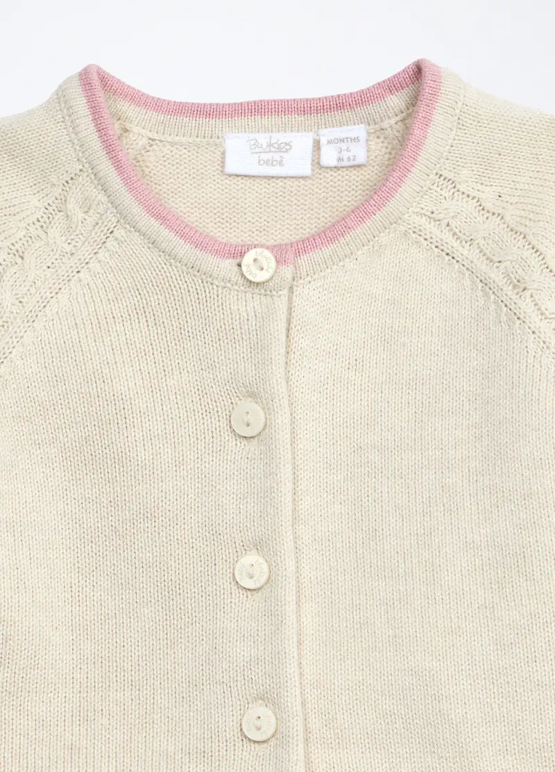 Blukids, Set Tricot In Puro Cotone Neonata, Rosa cipria, Taglia: 1-3 miniatura 2