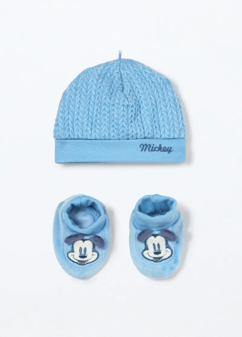 Set Velour Di Puro Cotone Disney Neonato, Azzurro cielo, .U