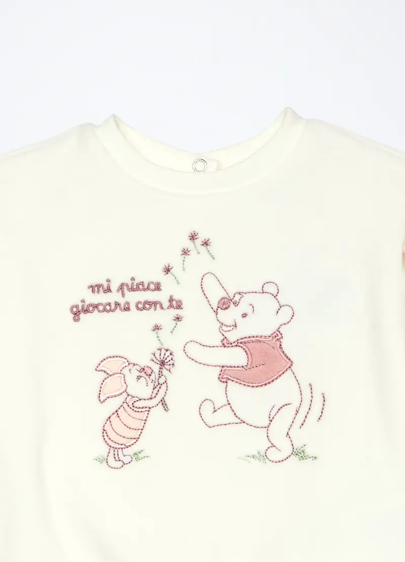 Blukids, Set Velour Misto Cotone Neonata, Bianco, Taglia: 1-3 miniatura 2