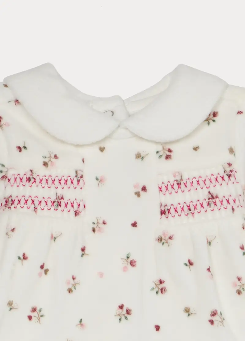 Set Velour Misto Cotone Neonata, Rosso burgundy miniatura 3