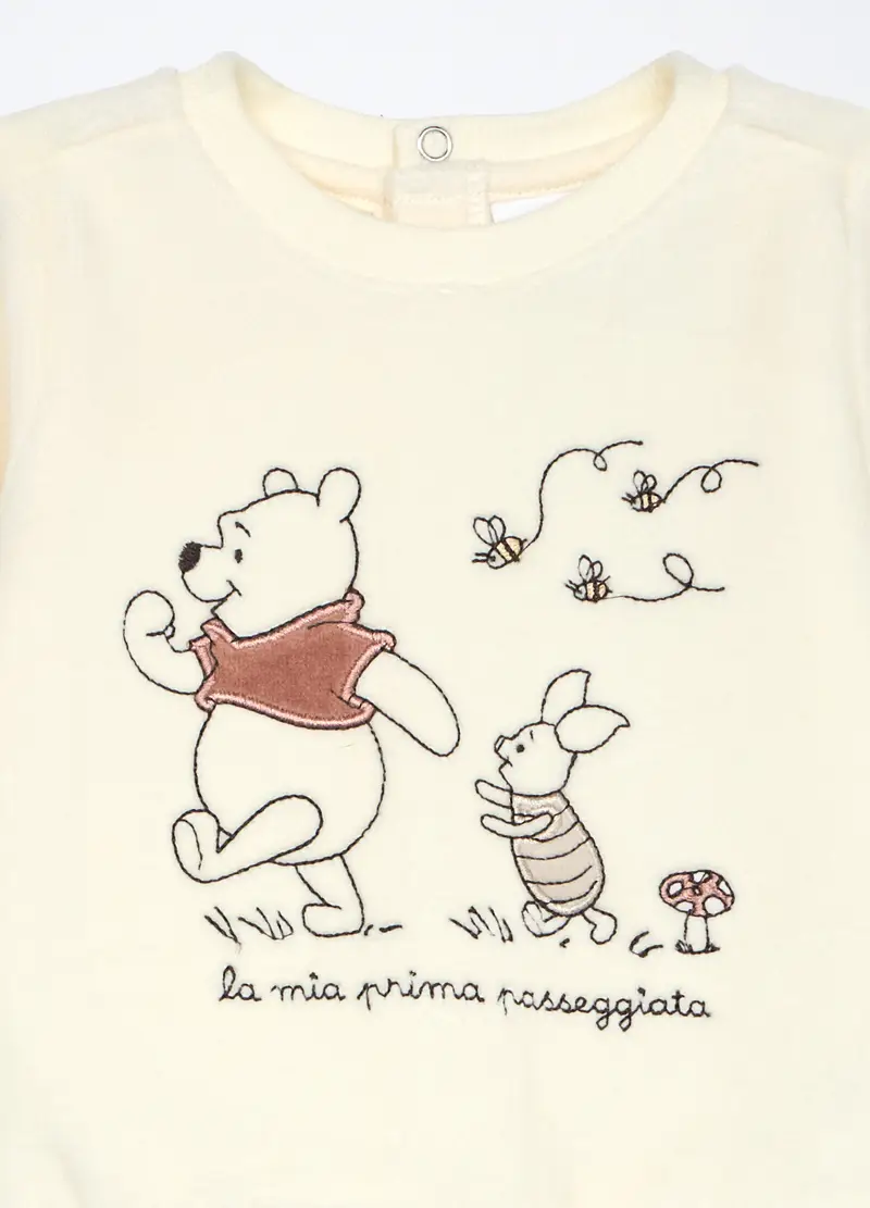 Blukids, Set Velour Misto Cotone, Neonato, Bianco panna, Taglia: 1-3 miniatura 2