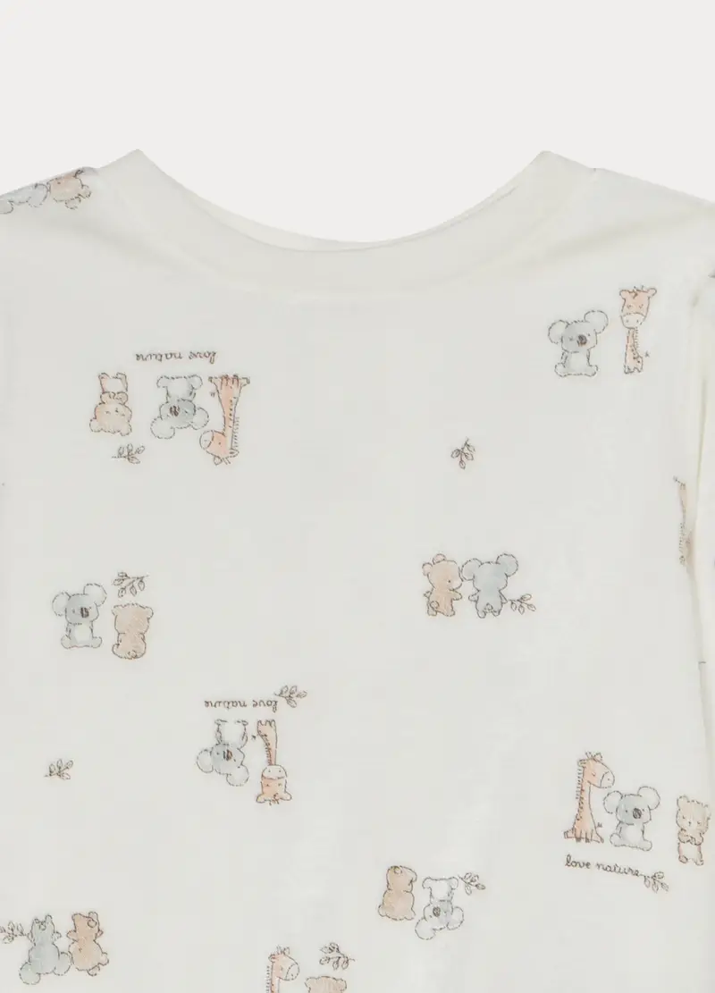 Set Velour Misto Viscosa Di Bamboo Neonato, Bianco miniatura 3